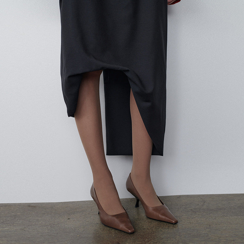 Damen Elegante Culotte mit hohem Bund und seitlichen Einschnitten Drune