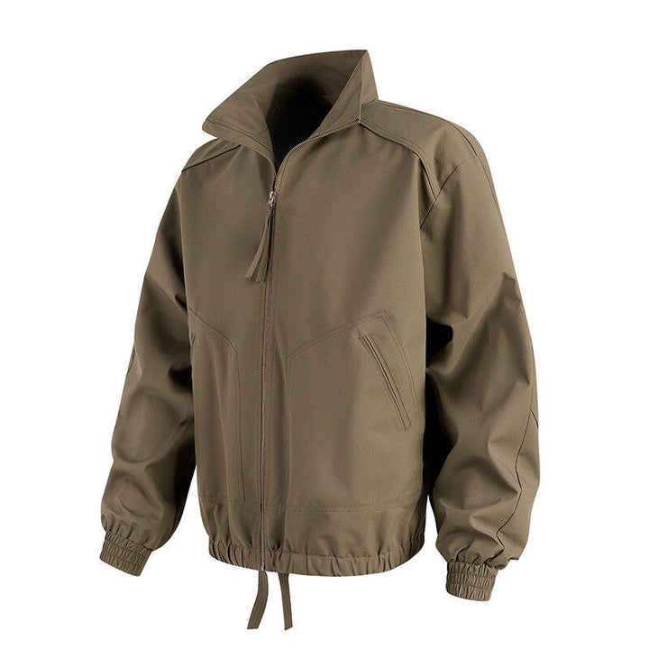 Herren lässige Übergangsjacke mit hohem Kragen und praktischen Taschen Drune