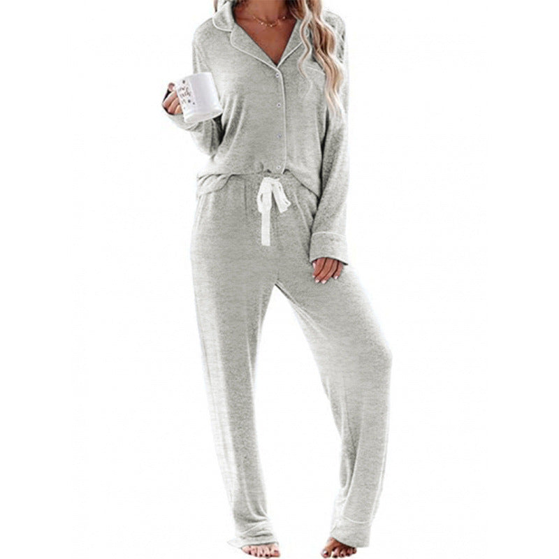 Damen Schlafanzug-Set aus weichem, atmungsaktivem Material Drune
