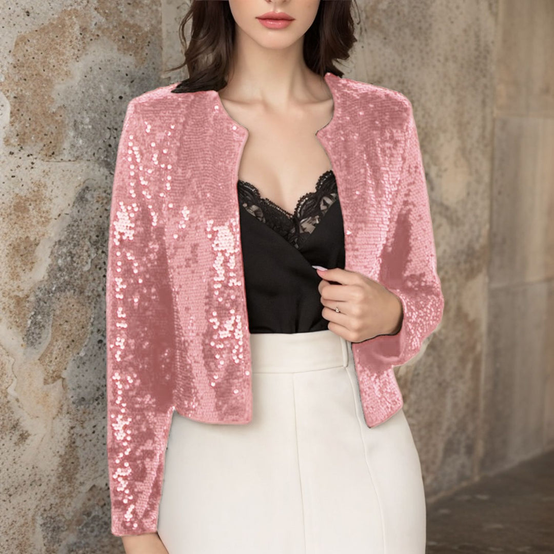 Damen Paillettenjacke im modernen Schnitt Drune