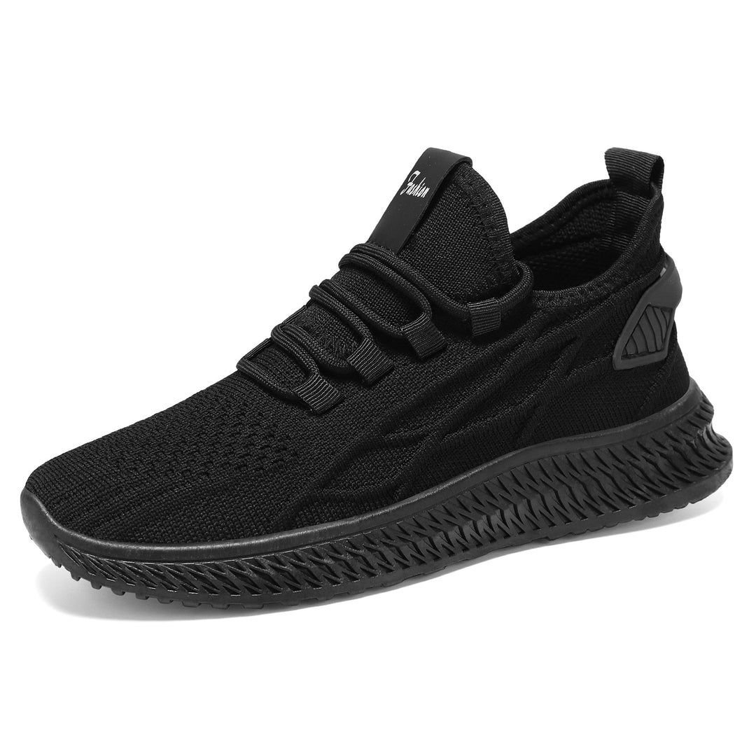 Herren nan gestrickter Slip-On Sneaker mit elastischer Schnürung, sockenähnlichem Schaft und profilierter rutschfester Laufsohle Drune