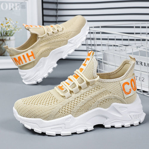 Damen nan nahtloser 3D-Strick Slip-On Sneaker mit elastischem Schlupfschaft, gepolsterter Fersenlasche und griffiger Hybridprofilsohle Drune