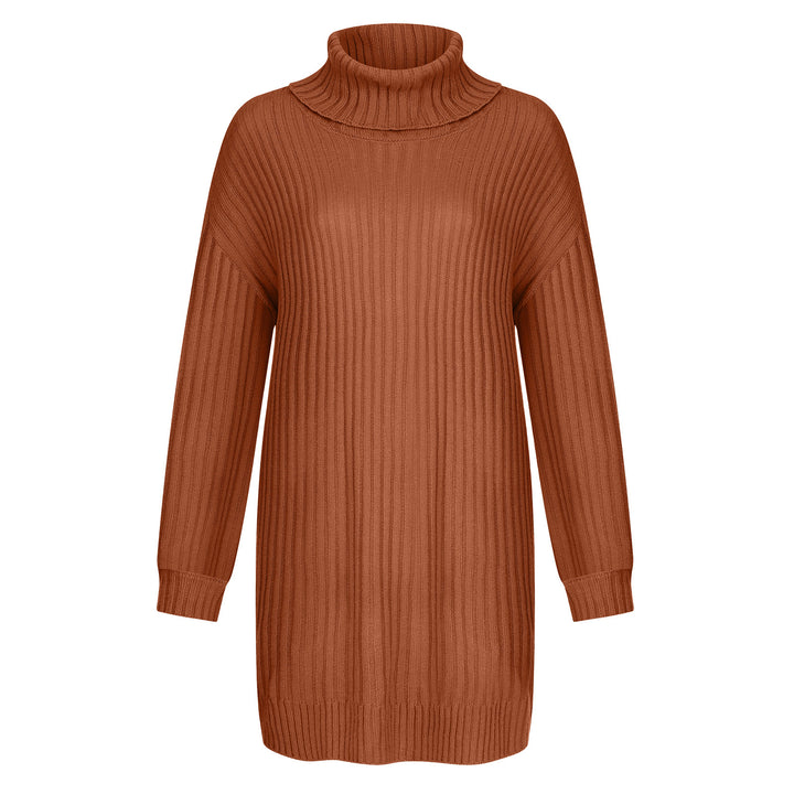 Damen Grobstrick Rollkragenpullover im lässigen Schnitt Drune