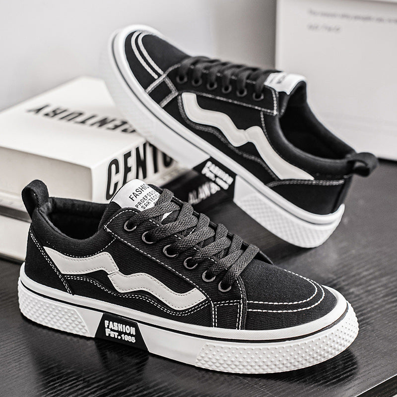 Damen lässige und strapazierfähige Sneakers mit modischen Kontrastelementen Drune