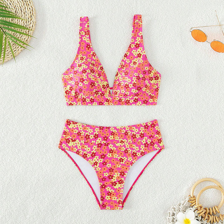Damen Modischer Bikini mit hochgeschnittenem Slip Drune