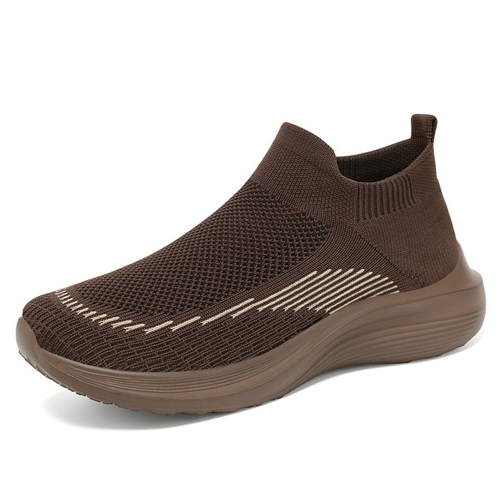 Damen nan ultraleichter Strick-Fit-Reisesneaker mit ergonomischem Memory-Fußbett, elastischem Sockeneinstieg und rutschfester Travel-Profilsohle Drune