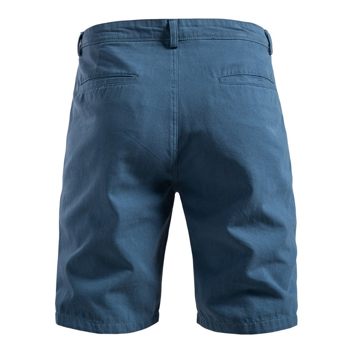 Herren nan robuste Baumwoll-Twill-Bermudahose mit verstärkten Knieeinsätzen und entspannter Passform Drune