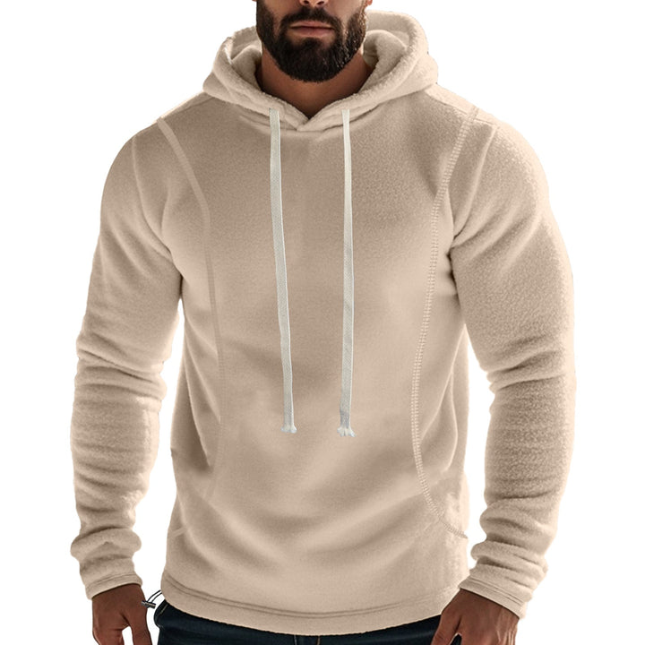 Herren Hochwertiger Fleece-Hoodie mit praktischer Kängurutasche und stylischem Design Drune