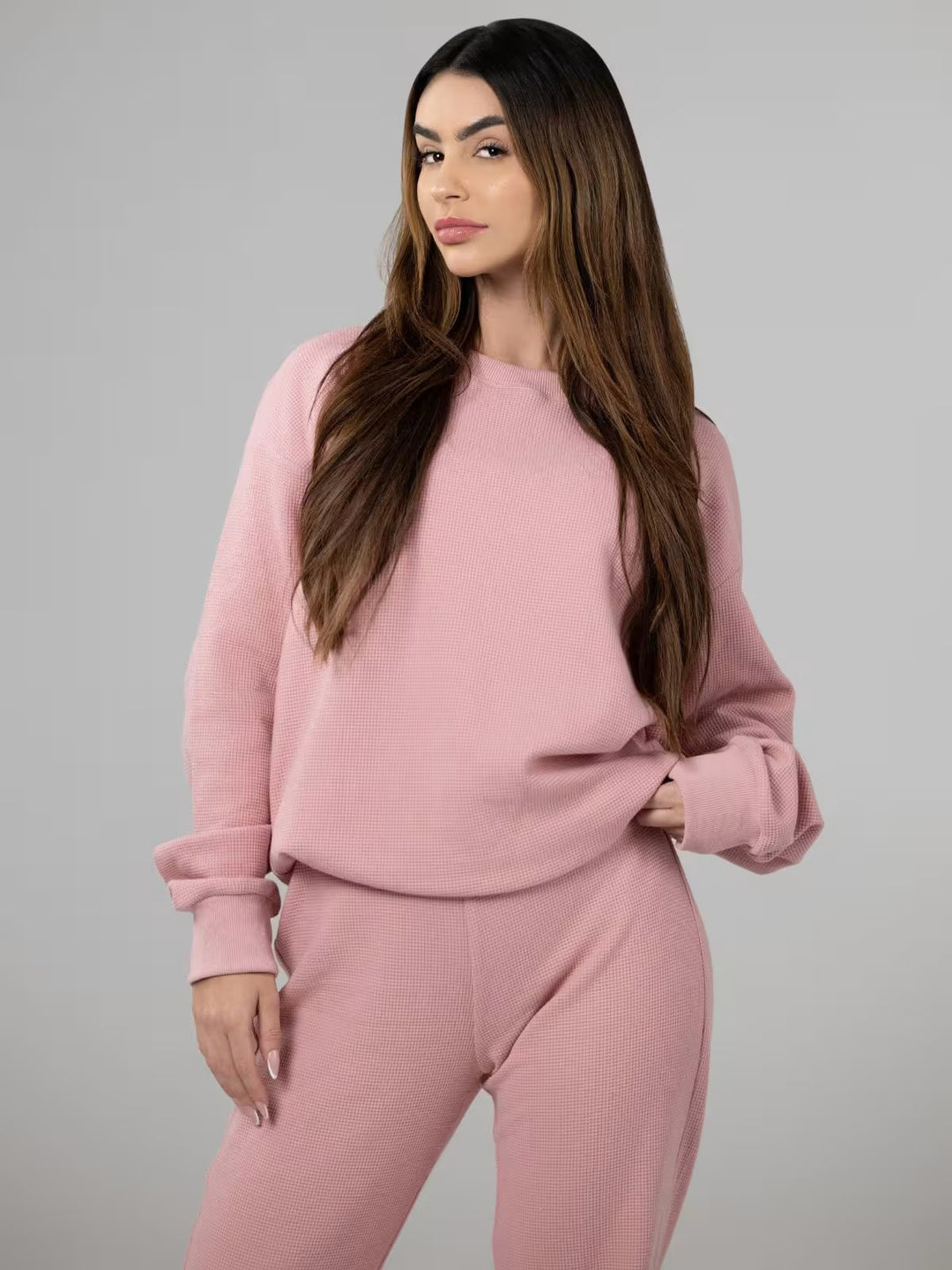 Damen lässiger und bequemer Sweatshirt-Lounge-Set Drune