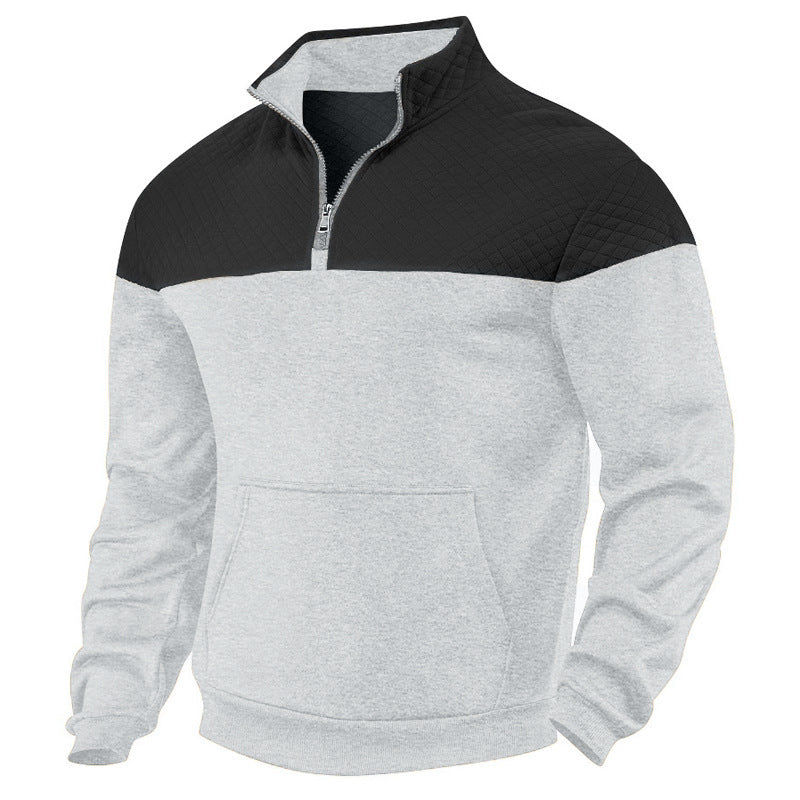 Herren Stepppullover mit halbem Reißverschluss und hochwertiger Verarbeitung Drune