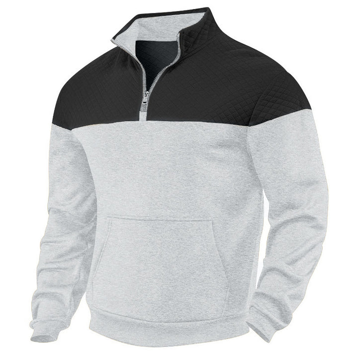 Herren Stepppullover mit halbem Reißverschluss und hochwertiger Verarbeitung Drune
