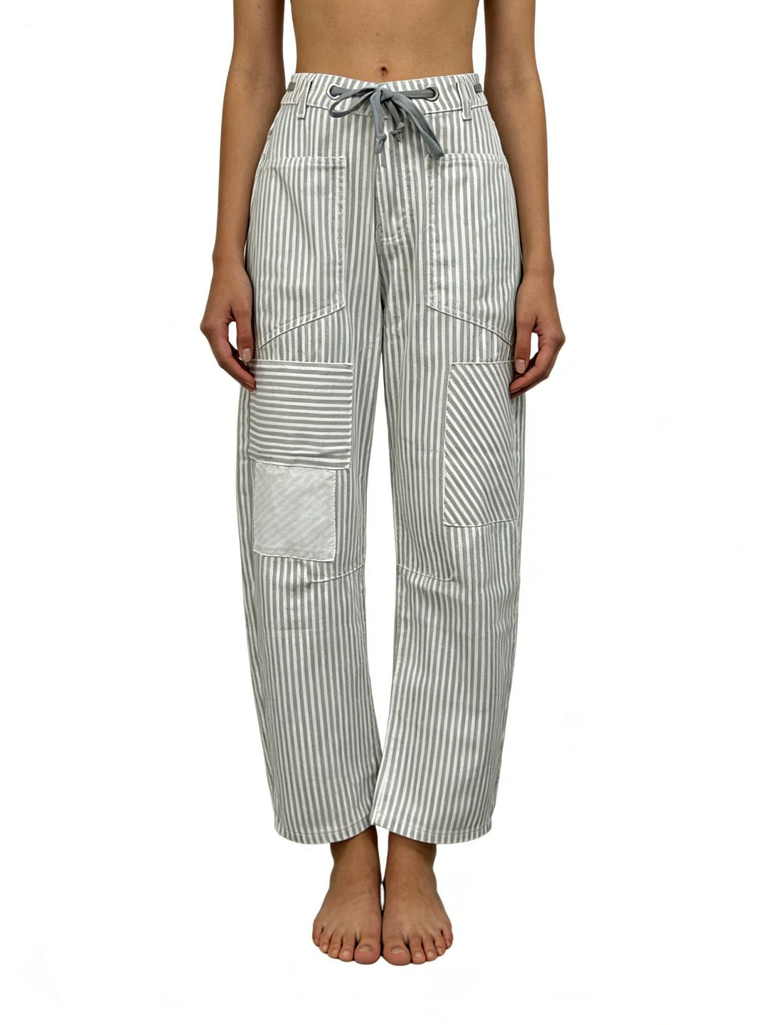 Damen weite Cargo-Hose mit praktischen Taschen und einzigartigem Design Drune
