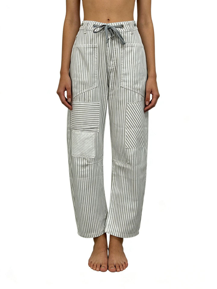 Damen weite Cargo-Hose mit praktischen Taschen und einzigartigem Design Drune