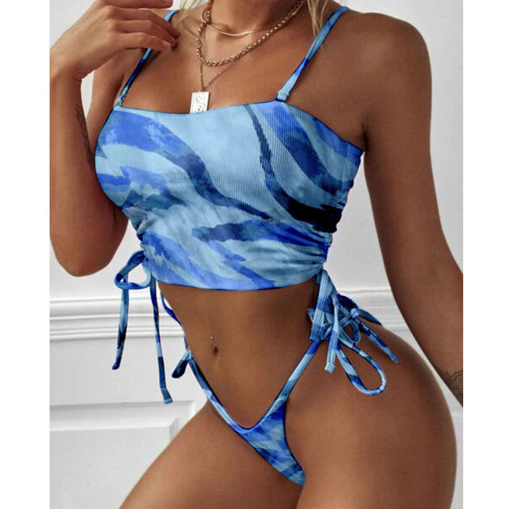 Damen Crop-Top Bikini mit verstellbaren Trägern Drune