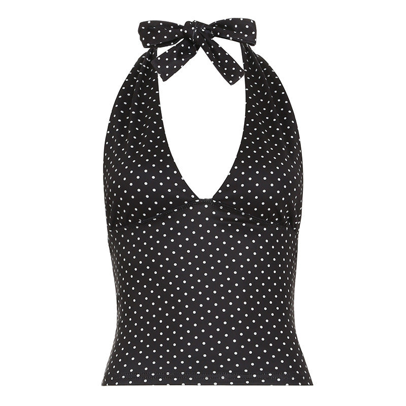 Damen Haltertop mit verspieltem Punkte-Design Drune