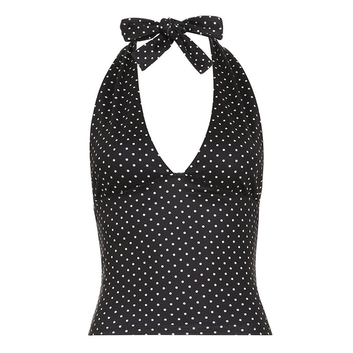 Damen Haltertop mit verspieltem Punkte-Design Drune