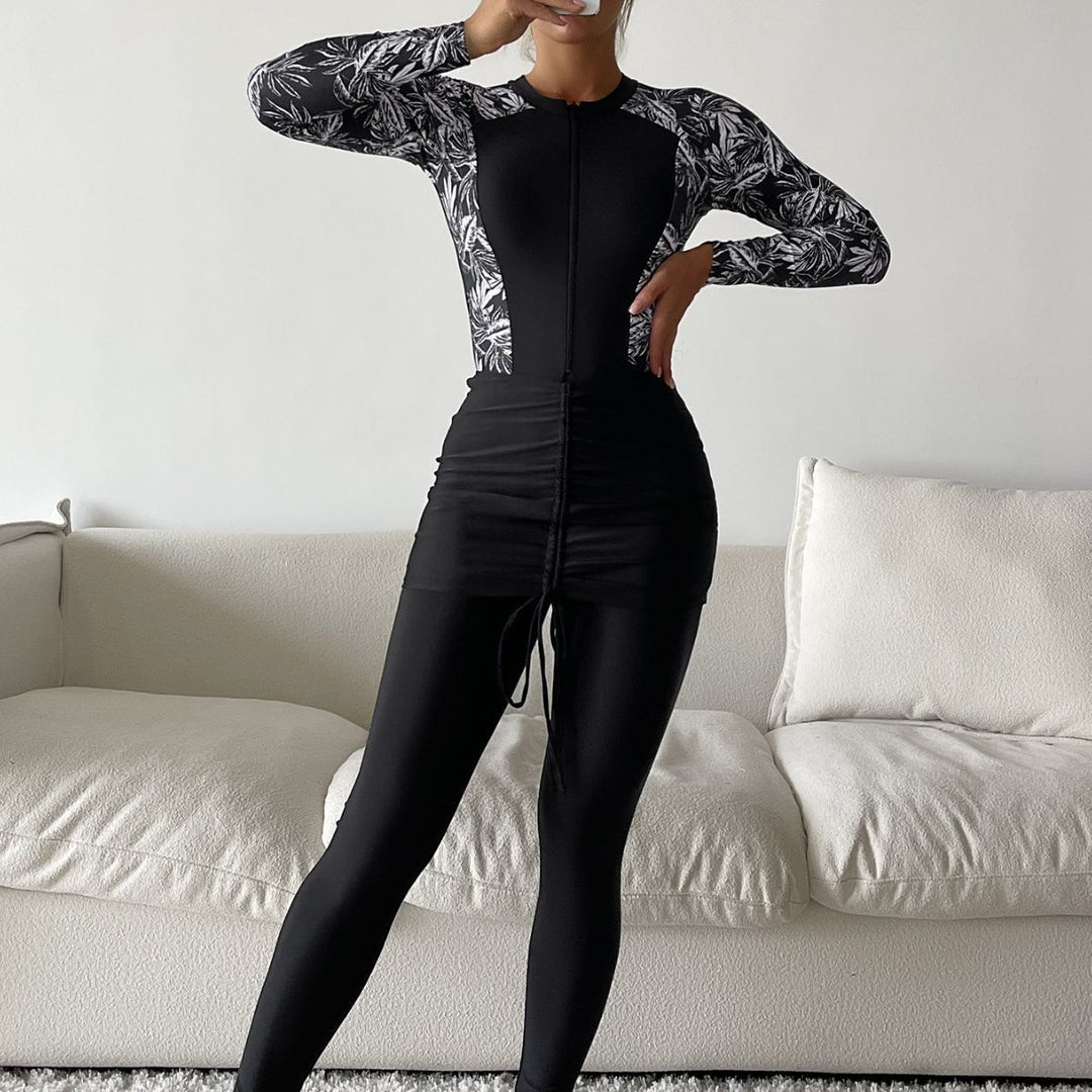Damen Sportlicher Rashguard mit figurschmeichelndem Design Drune