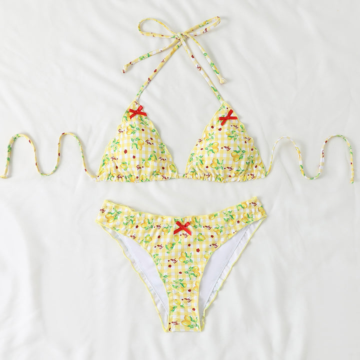 Damen verspielter Triangel-Bikini Drune