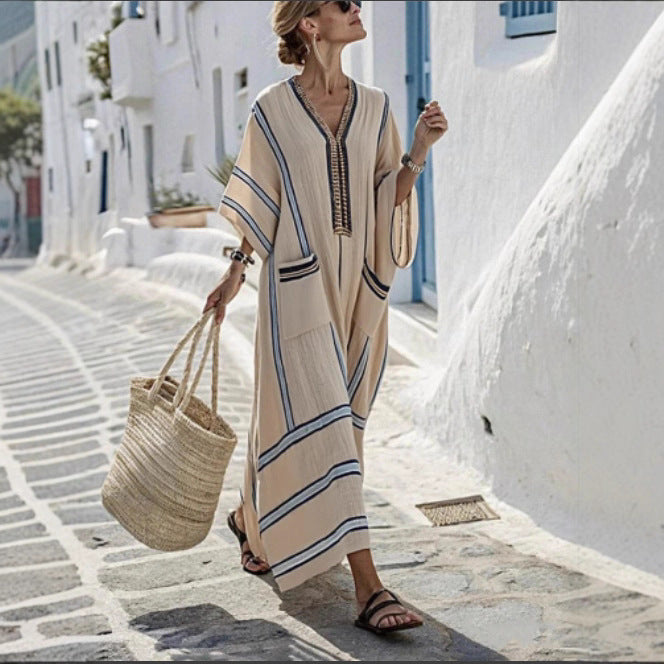 Damen lässiges Strandkleid Drune