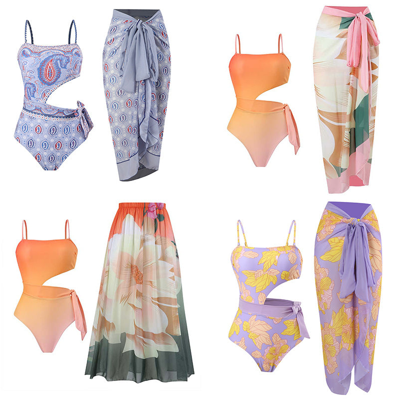 Damen Maxirock mit floralem Design Drune