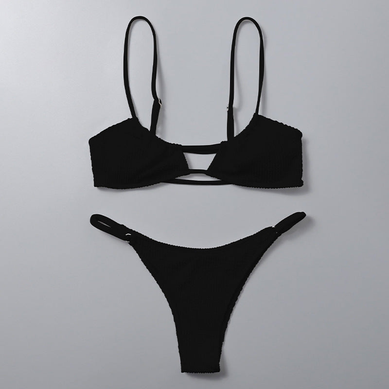 Damen Triangel-Bikini-Set mit raffiniertem Schnitt Drune