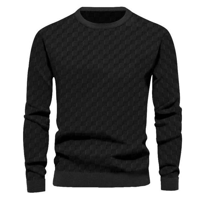 Herren Strukturierter Pullover aus hochwertigem Baumwollmix Drune