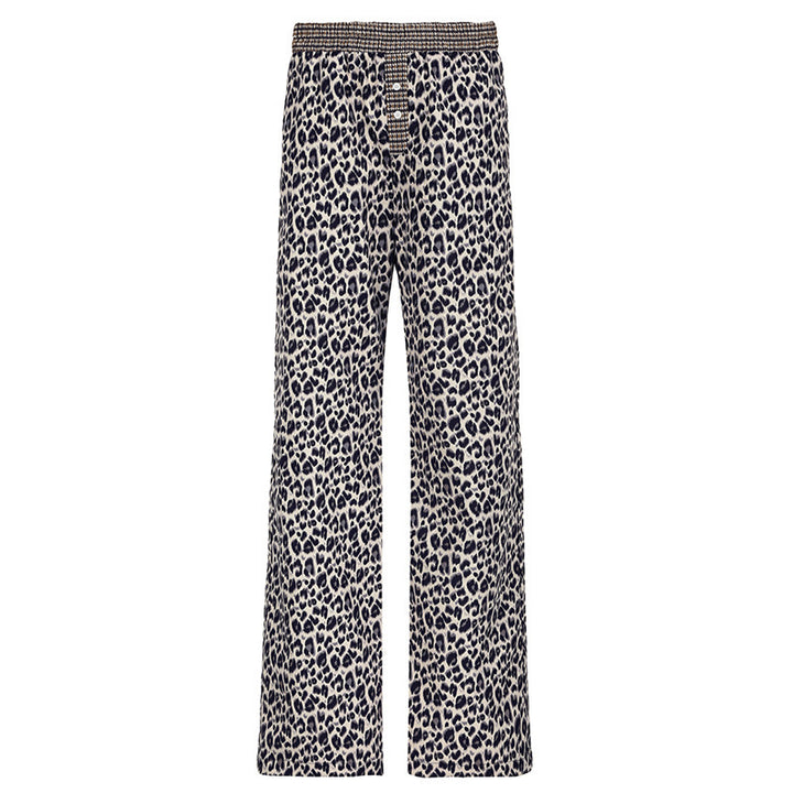 Damen Modische Leoparden-Hose mit elastischem Bund Drune