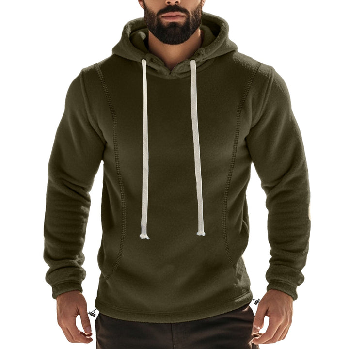 Herren Hochwertiger Fleece-Hoodie mit praktischer Kängurutasche und stylischem Design Drune