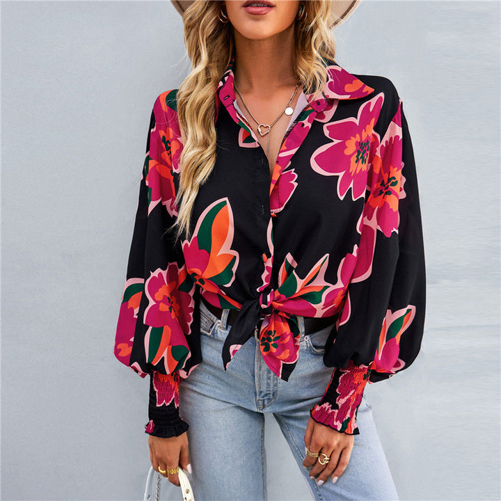 Damen Button-Up Karo Übergröße Hemd Drune
