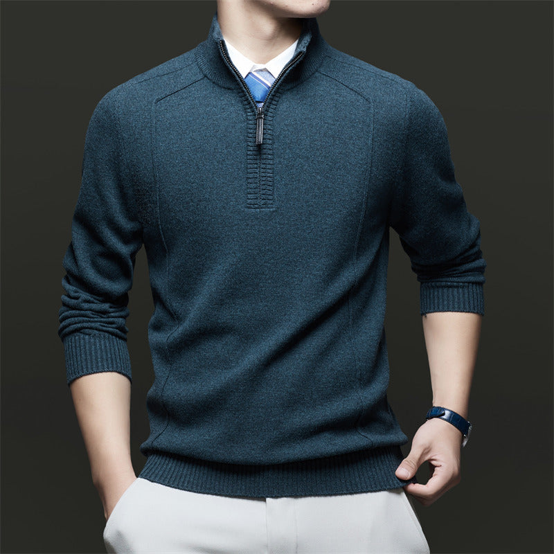 Herren Stehkragen Pullover aus hochwertigem Material Drune