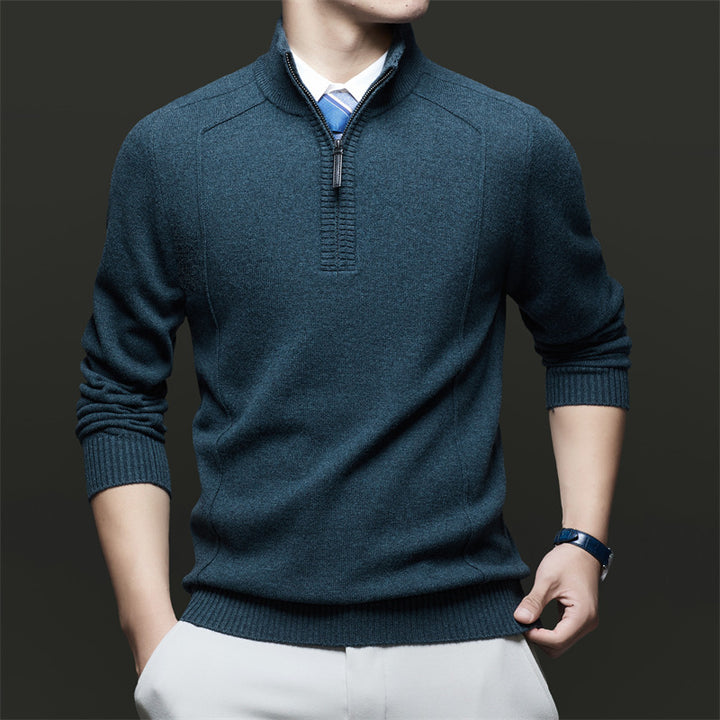Herren Stehkragen Pullover aus hochwertigem Material Drune