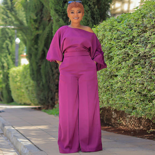 Damen Elegante Hose mit übergroßen Ärmeln und weitem Bein Drune