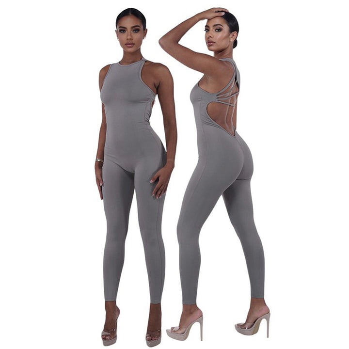 Damen Sportlicher Langoverall mit innovativem Cut-Out Drune