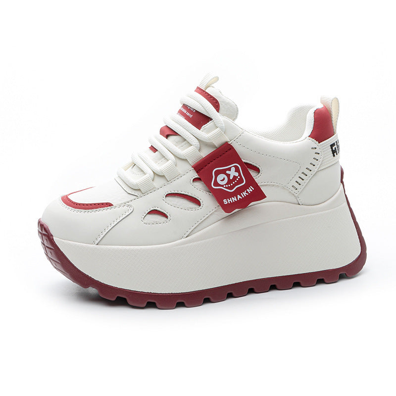 Damen Sportliche Plateausneakers mit modernem Design und flexibler Sohle Drune