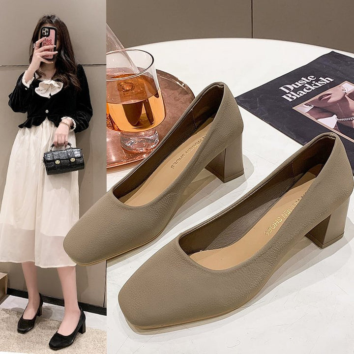 Damen Bequeme Blockabsatzpumps Drune