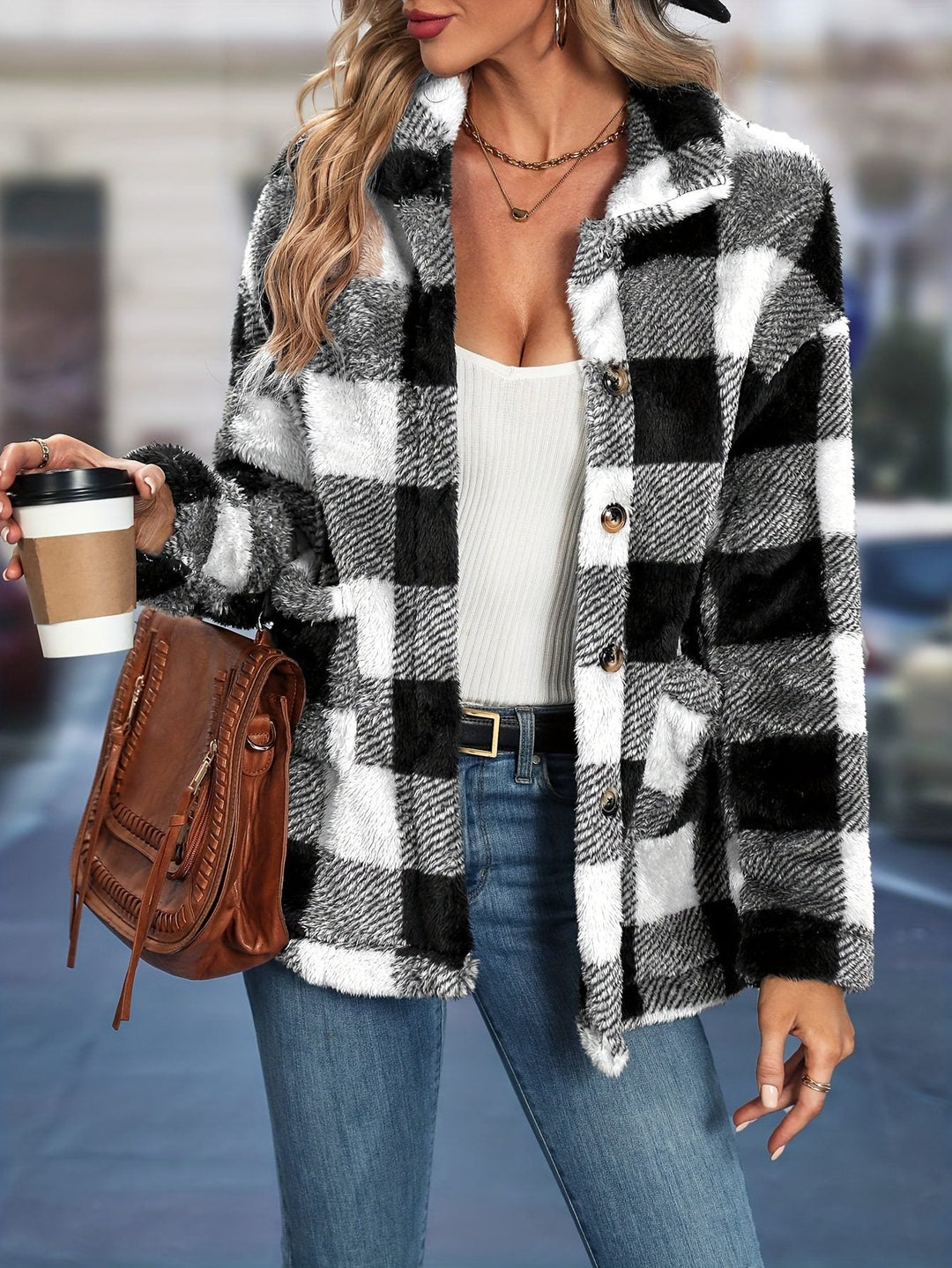 Drune | Button-Up Shacket - Gemütliches Schicht-Essential - Weicher Flanell-Mix - Lässige Herbst- & Winterbekleidung