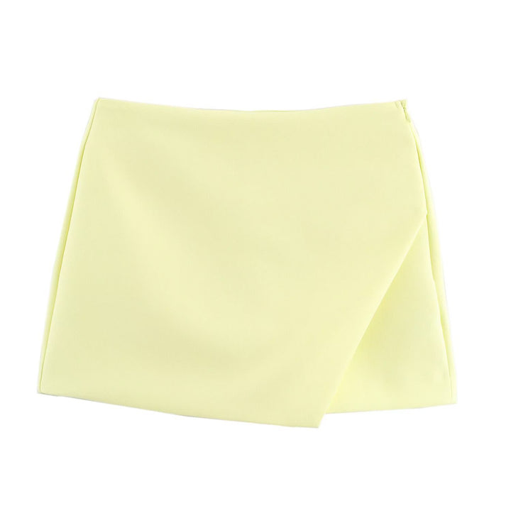 Damen modische Wickel-Shorts aus hochwertigem, elastischem Material Drune