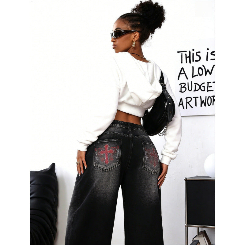 Damen Weite Jeans im Urbanen Stil mit Exklusivem Design Drune
