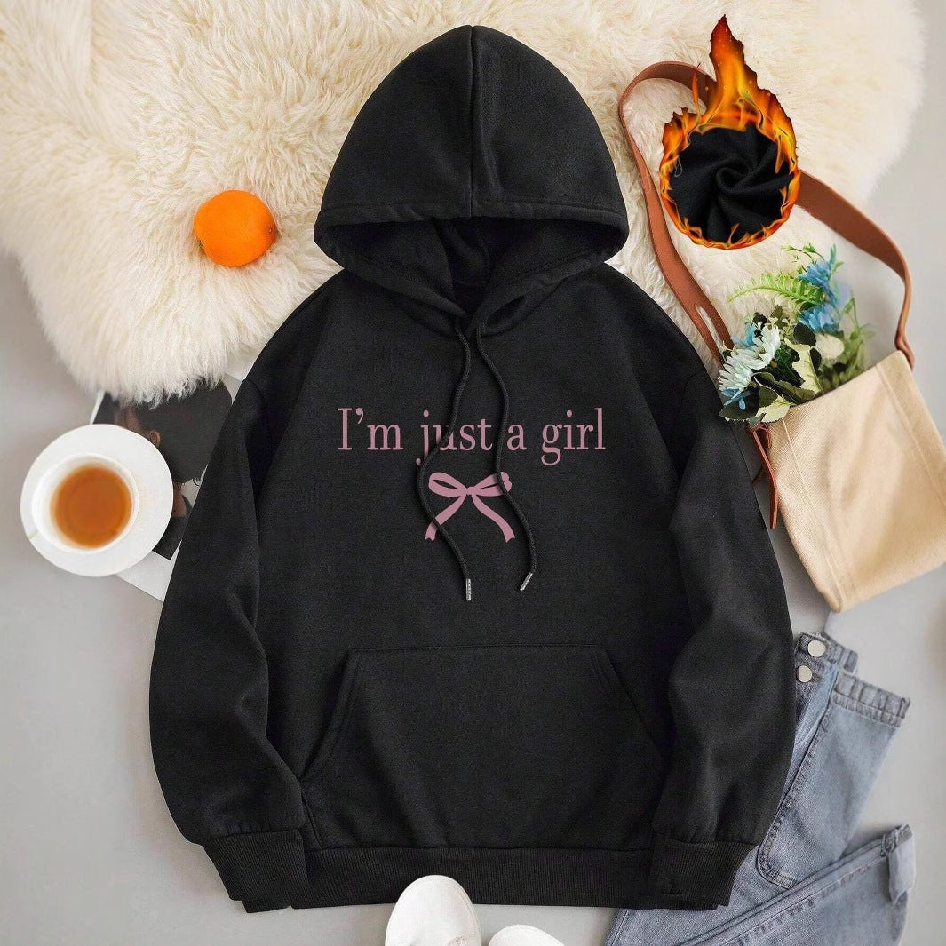Damen Kapuzenpullover mit modernem Spruch und klassischem Schnitt Drune
