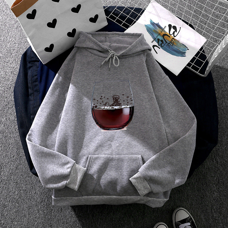 Damen Hoodie mit künstlerischem Glasdesign Drune