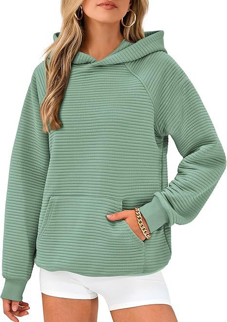 Damen gemütlicher Kapuzenpullover mit strukturiertem Design Drune