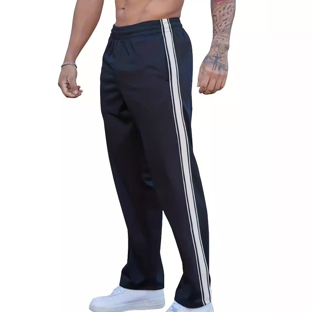 Herren Sportliche Freizeithose mit seitlichem Streifen Drune