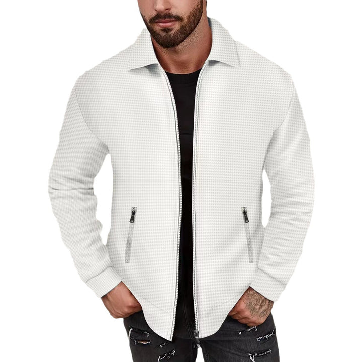 Herren modische Strickjacke mit strukturiertem Design und seitlichen Taschen Drune