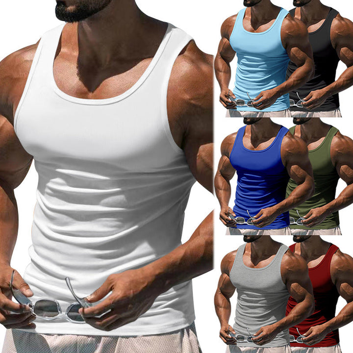 Herren atmungsaktives Sport-Tanktop mit körperbetontem Schnitt und feuchtigkeitsregulierendem Material Drune