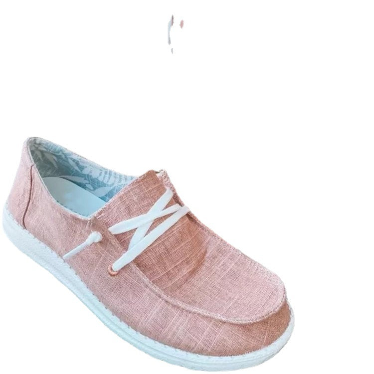 Damen Freizeit-Slip-On Schuhe mit elastischen Schnürdetails und rutschfester Sohle Drune