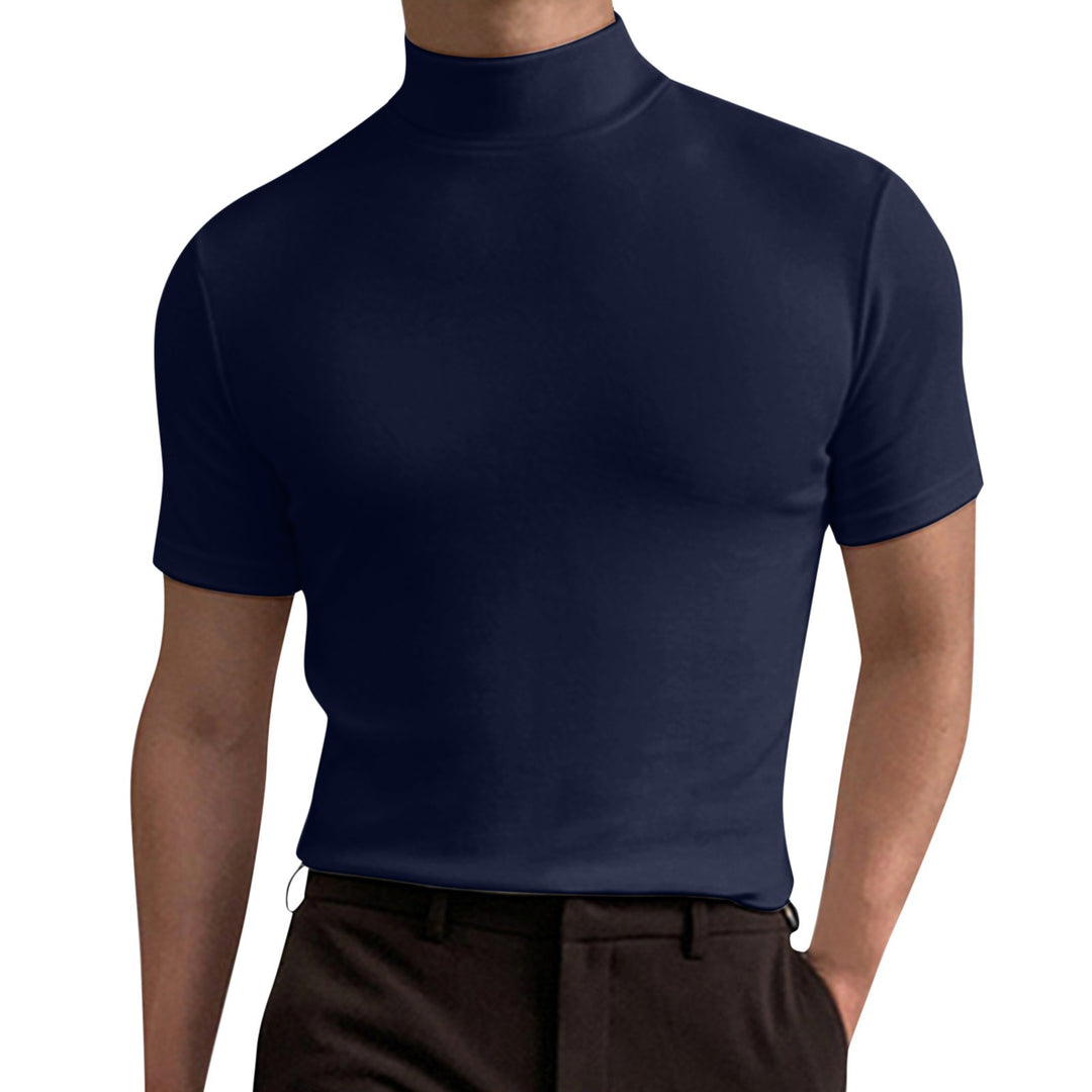 Herren Elegantes Poloshirt mit Stehkragen Drune
