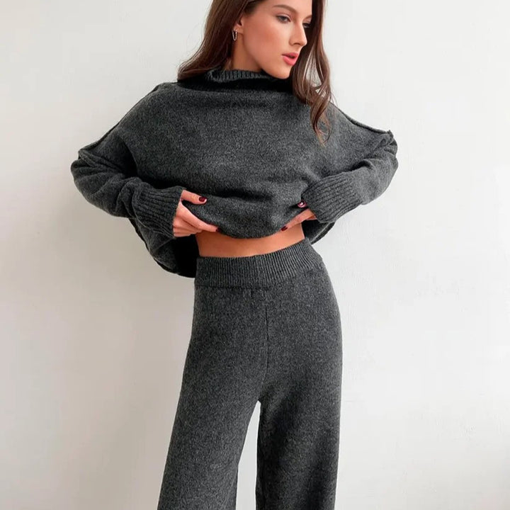 Damen Cozy Loungewear Set aus weichem Strick Drune