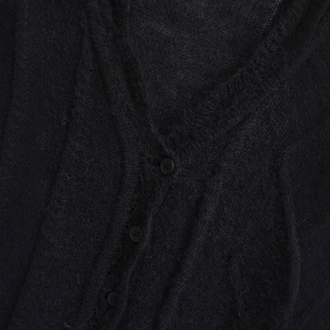 Damen Strickjacke mit Zopfmuster und Knopfverschluss Drune