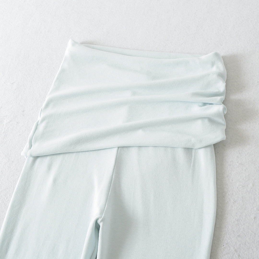 Damen weite Flared-Loungehose mit komfortablem Wickelbund Drune