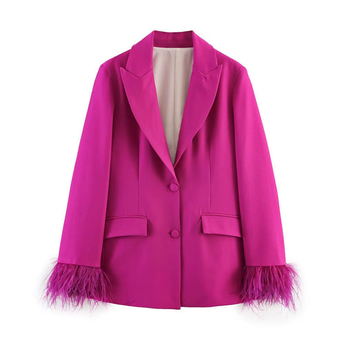 Drune | Blazer Mit Federn Für Damen